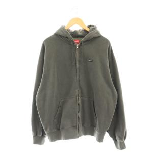 24SS Overdyed Small Box Zip Up Hooded Sweatshirt