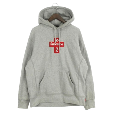 20FW CROSS BOX LOGO HOODED SWEATSHIRT M