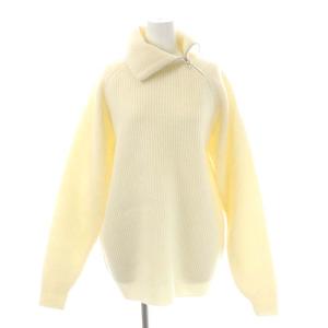 23AW MILLED FRENCH MERINO RIB KNIT ZIP P/O