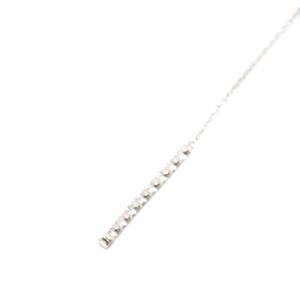 Yチェーン ネックレス ペンダント ダイヤモンド0.16ct K18WG