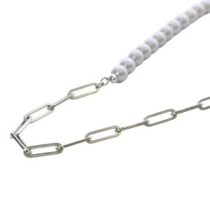 GRAY PEARL LINKS ネックレス SV925