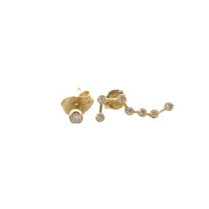 トリオネス ピアス 北斗七星モチーフ ダイヤモンド K18