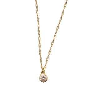 ネックレス ペンダント 一粒ダイヤ K18  0.1ct 
