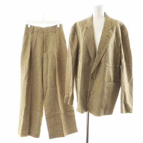 Boyfriend Linen Jacket セットアップ